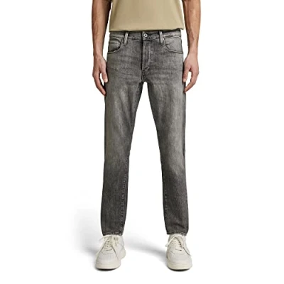 Image of G Star Men&#039;s 3301 Regular Tapered Jeans, Grey (faded carbon 51003 C909 C762), 29W / 32L