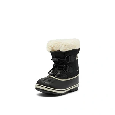Image of Sorel Yoot Pac Nylon Wp Unisex Kids Winter Boots, Black Toddler 2024, 10 UK