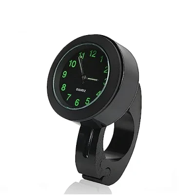 Image of Motorcycle Handlebar Clock, Fydun 7/8&quot; 1&quot; Watch Clock Waterproof Universal Motorbike Mount Glow