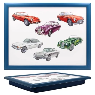 Image of Cushioned Lap Tray Classic Cars Automobiles Design