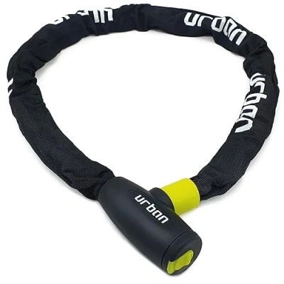 Image of URBAN XK120 Bike Chain Lock, Heavy Duty Anti Theft 120cm ø8mm Hardened Steel High Security Optimal Length for Easy Transport, Versatile Bicycle, Motorcycle, Electric Scooter
