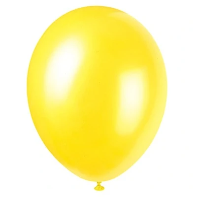 Image of Cajun Yellow Premium Latex Balloons (30cm) Pack of 50 Vibrant Party Decorations for Birthdays, Weddings, and Events