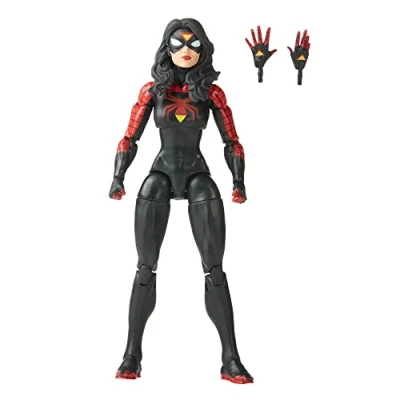 Image of Marvel Hasbro Legends Series Jessica Drew Spider Woman, Man Collectible 6 Inch Action Figures