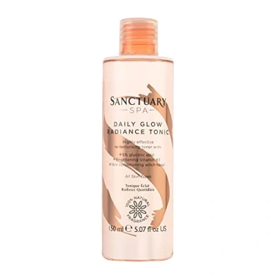 Image of Sanctuary Spa Daily Glow Radiance Tonic Exfoliating Glycolic Toner, 150 ml