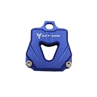 Image of LongGreat MT09 Key Cover Caps Motorcycle Keychain For Yamaha FJ 09/XSR900/MT 09/FZ 09/MT 09 SP/MT TRACER 2014 2020 (Blue, 1pcs)