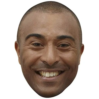 Image of FoxyPrinting Colin Jackson Celebrity Cardboard Party Face Mask Fancy Dress