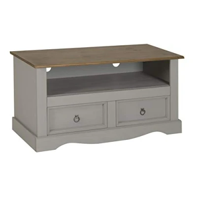 Image of Corona Grey Wax Flat Screen TV Unit Light Fiesta