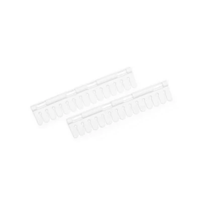 Image of Brabantia Sock Holder Drying Rack Accessory No Pegs Needed Organiser for Bra, Socks &amp; Underwear Click On Laundry Essentials Set of 2 Holders White