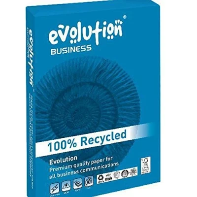 Image of A4 120 GSM Evolution 100% RE CYCLED Paper White x 1000 Sheets (4 Packets)