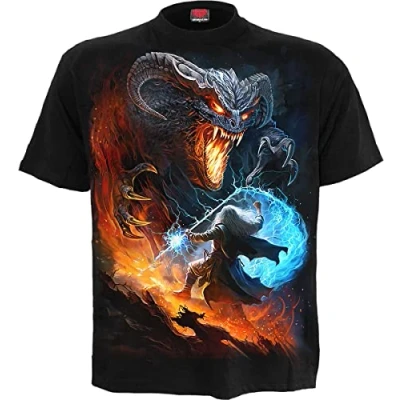 Image of Spiral Infernal Duel T Shirt Black XL