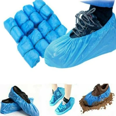 Image of Shoe Covers Disposable Overshoes Carpet Protectors Protection Plastic Waterproof for Indoor Outdoor, Protects Carpets Floors