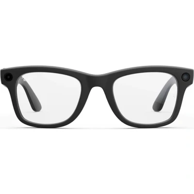 Image of RAY BAN Meta Wayfarer (Large) Smart Glasses Matte Black, Gen S Transitions