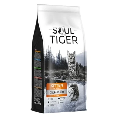 Image of the Soul of Tiger Dry Food for Kittens with Chicken and Rice, Suitable Pregnant Nursing Cats, 8 kg