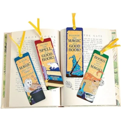 Image of Pack of 12 Wizard’s Academy Bookmarks Great Magic Theme Party Bags