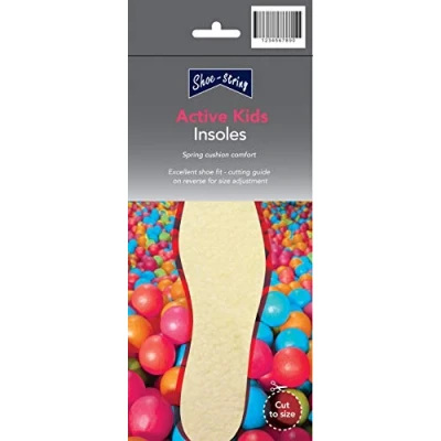 Image of ShoeString Ultimate Comfort Winter Warmth Insoles. Fleece, Thermal and Lambswool All Cut to Size for Your Specific Comfortable fit (ShoeString Kids Fleece Insoles (Pack of Three))