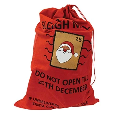 Image of Giant Christmas Santa Sack Stocking Extra Large Red Father Xmas Gift Present Bag (Super Jumbo Red)