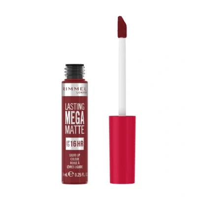 Image of Rimmel London Lasting Mega Matte Liquid Lipstick, Longwear, Moisturizing, Vegan Formula 930 Ruby Passion, 8 ml