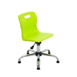 Image of Titan Swivel Junior Chair 365 435mm Seat Height Lime T30 LG