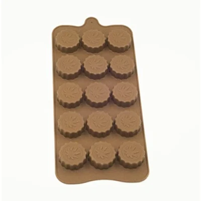 Image of Selecto Bake Marijuana Cannabis Weed Hemp Leaf Silicone Moulds for Pot Candy Mold Chocolat Ice Cube Trays
