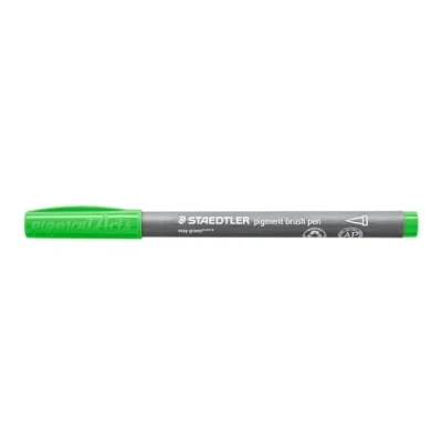 Image of STAEDTLER 371 513 Pigment Arts Brush Pen May Green (Box of 10)