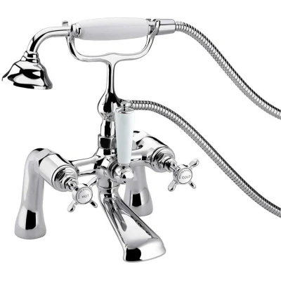 Image of Bristan 1901 Bath Shower Mixer Tap Chrome N BSM C CD