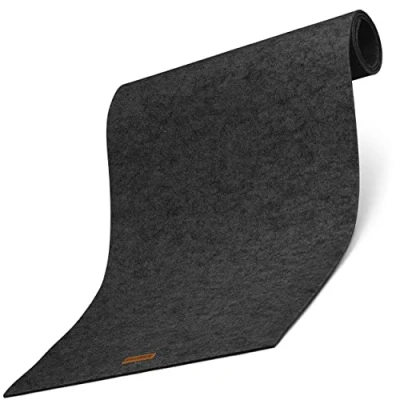 Image of Balinco table runner made of felt washable, adjustable 44 x 150 cm, workmanship, modern, easy to clean, heat resistant (felt anthracite)