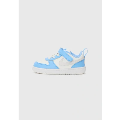 Image of Nike Sportswear Court Borough Recraft Unisex Trainers for kids, Size: 4.5K, Summit white/vast grey/cobalt pulse High quality imitation leather
