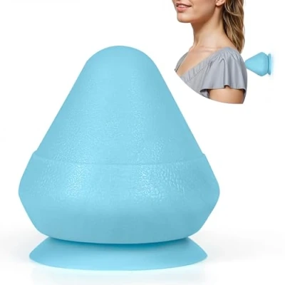 Image of Belle Vous Blue Trigger Point Self Massager Tool Manual Handheld Deep Tissue for Shoulder, Neck, Back &amp; Full Body Muscle Pain/Stress Relief