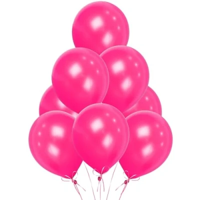 Image of 50pcs Plain 12&quot; Fushsia Pink Helium Quality Latex Balloons Birthday Wedding Anniversary Christening Christmas Communion Party Decoration Baloon