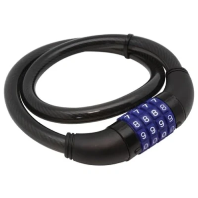 Image of PEREL SLKB04N Spiral Cable Lock with Number Code, 12 mm Diameter, 650 Length 169156