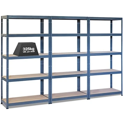 Image of Storalex 3 x 600mm Deep Garage Racking/Shelving Units 325KG UDL