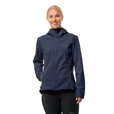 Image of Jack Wolfskin Bornberg Hoody Soft shell jacket, Women&#039;s, Size: XL, Night blue