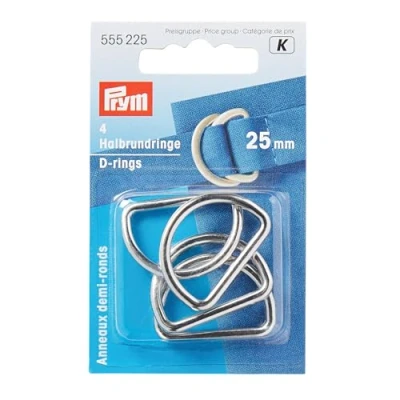 Image of Prym D Rings, Silver, One Size