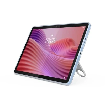 Image of Lenovo Tab Android Tablet 10.1 inch Full HD Display MediaTek Helio G85 128GB Wi Fi 6 4GB RAM Polar Blue + Clear Case