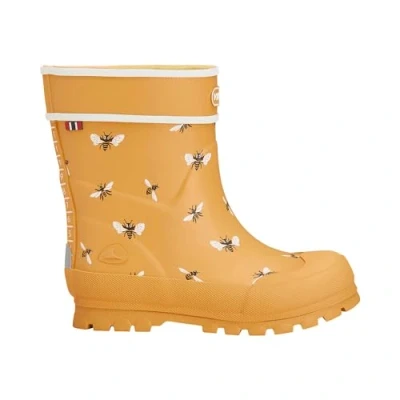Image of Viking Unisex Kids Alv Jolly Rain Boot , Yellow White, 7.5 UK Wide