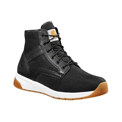 Image of Carhartt Men&#039;s Force 5&quot; Lightweight Sneaker Boot Soft Toe Ankle, Black Textile, 10.5 Wide