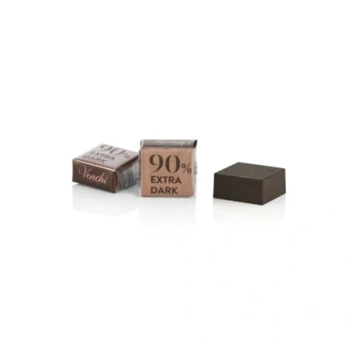 Image of Venchi Dark Chocolate Cubotto 85%, 1 Kg Bulk Bag Fine Cocoa Blend with Toasted Notes Gluten Free Healthy Snacks