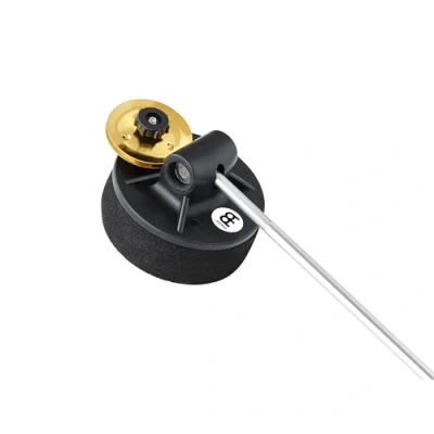 Image of Meinl Percussion Jingle Contact Beater Foot Pedal Accessory for Cajon and Bass Drum With Jingles Foam Rubber / Brass, Black Gold (CPB2)
