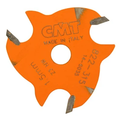 Image of CMT 822.360.11 3 Wing Slot Cutter with 15/64 Inch Cutting Length and 5/16 Bore