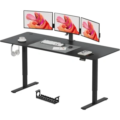 Image of SANODESK 180 * 80 Electric Standing Desk Height Adjustable Sit Stand 4 Memory Smart Pannel