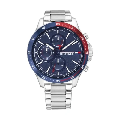 Image of Tommy Hilfiger Analogue Multifunction Quartz Watch for Men with Silver Stainless Steel Bracelet 1791718