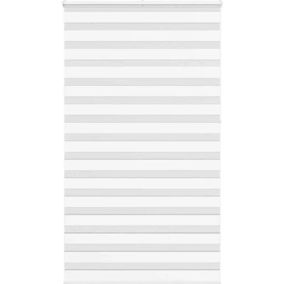 Image of vidaXL Zebra Blind White 135x230 cm Fabric Width 130.9 Polyester