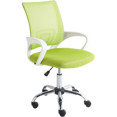 Image of Office Desk Chair Swivel Adjustable Height Tilt Lime Green Solid