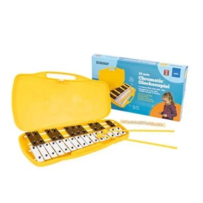Image of Percussion Workshop KB13 25 Note Chromatic Glockenspiel with Case &amp; Beaters,Yellow