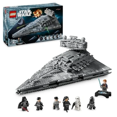 Image of LEGO Star Wars Imperial Destroyer Starship Building Toy, Collectible a New Hope Set Includes Darth Vader Character Minifigure, Birthday Gift for 10 Plus Year Old Kids, Boys &amp; Girls 75394