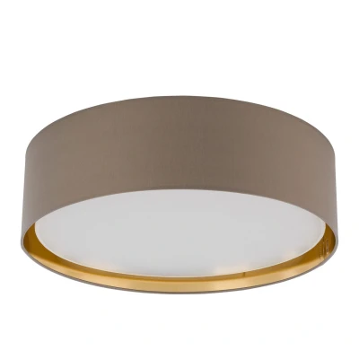 Image of TK Lighting Bilbao ceiling light, grey/gold, Ø 60 cm