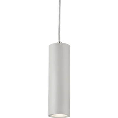 Image of KnightsBridge Dasan Single Long Fixed Round Pendant White