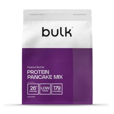 Image of Bulk Hight Protein Pancake Mix, Peanut Butter, 500 g, 10 Servings, Packaging May Vary