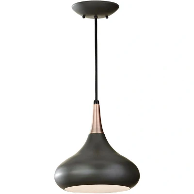 Image of Beso 1 Light Dome Ceiling Pendant Dark Bronze, E27