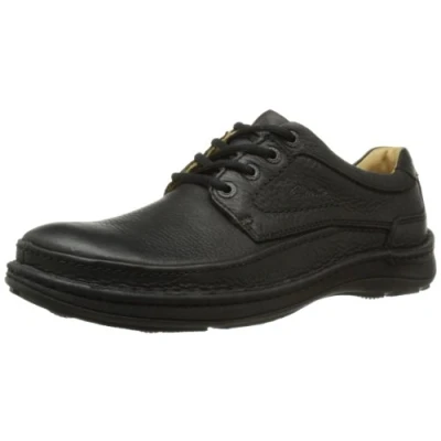 Image of Clarks Nature Three Casual laceups, Men&#039;s, Size: 7, Black Leather
